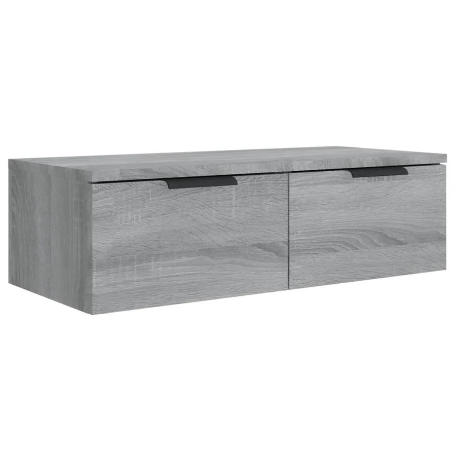 Armoires murales 2 pcs Sonoma gris 68x30x20cm Bois d'ingénierie - 7