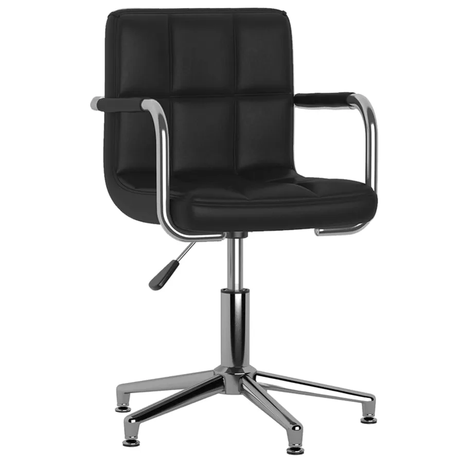 Chaises à manger pivotantes lot de 2 Noir Similicuir - 3