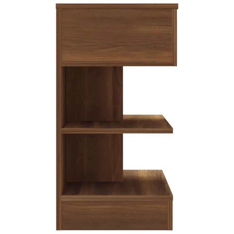 Table de chevet Chêne marron 40x35x65 cm Bois d'ingénierie - 6