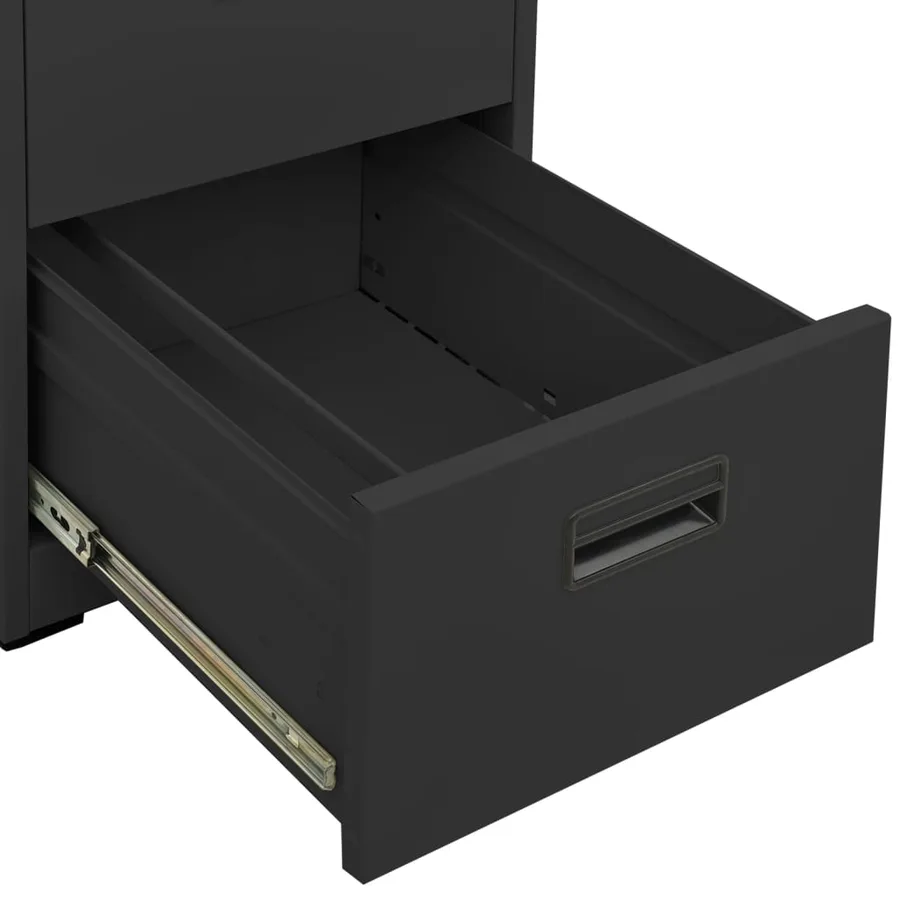 Classeur Anthracite 46x62x133 cm Acier - 7