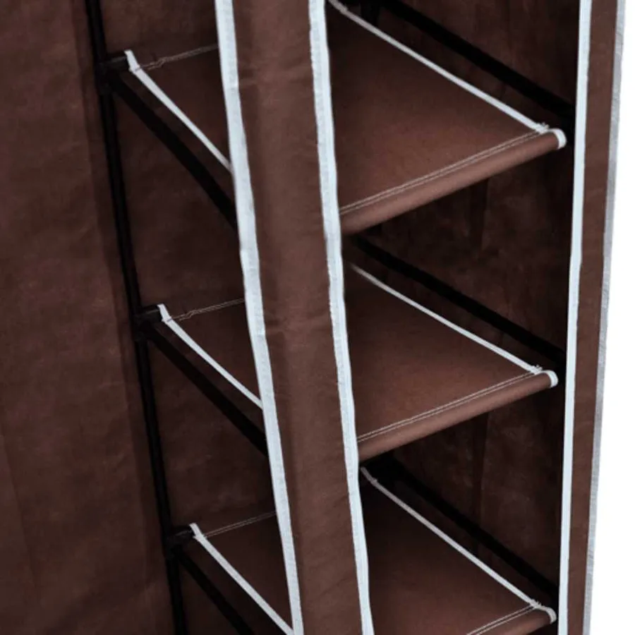 Garde-robe Tissu Marron - 6
