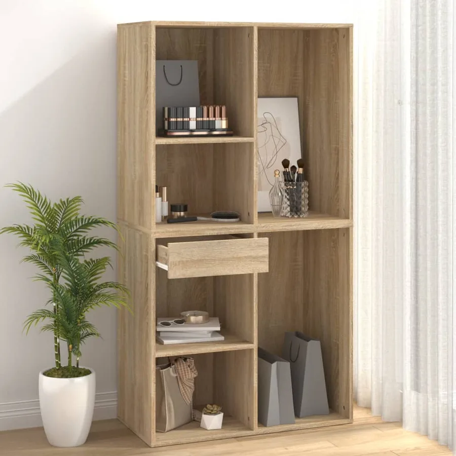 Armoire cosmétique Chêne sonoma 80x40x75 cm Bois d'ingénierie - 4