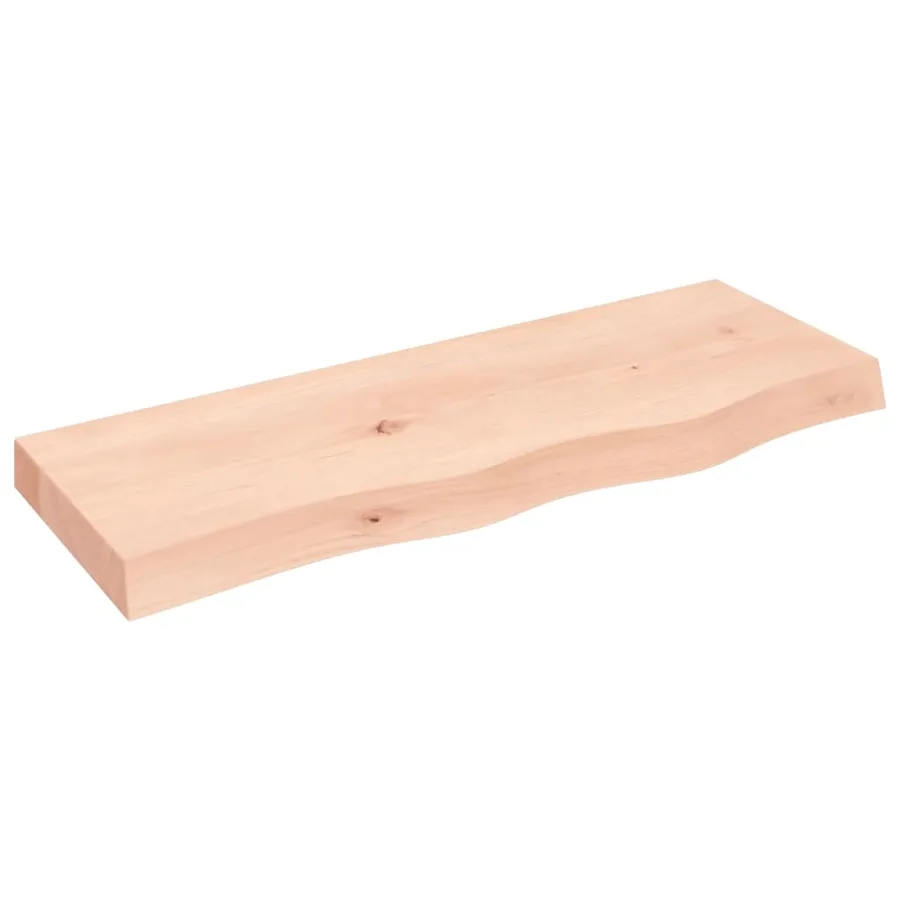 Étagère murale 80x30x(2-6) cm bois de chêne massif non traité - 2
