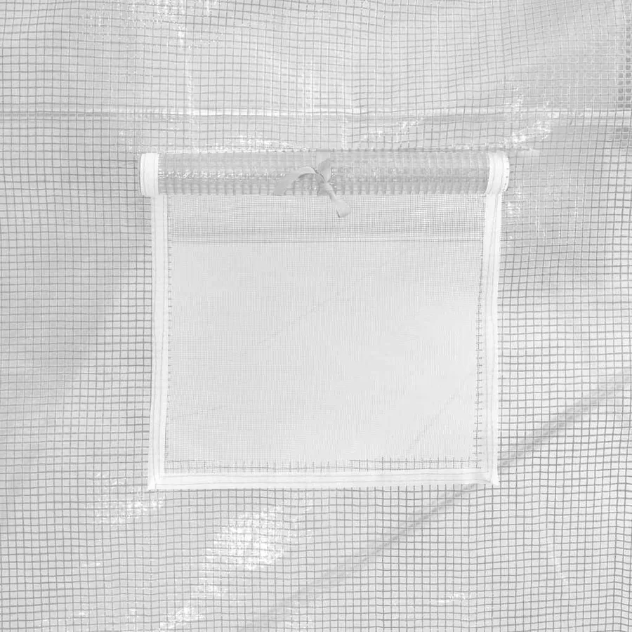 Serre avec cadre en acier blanc 6 m² 3x2x2 m - 7