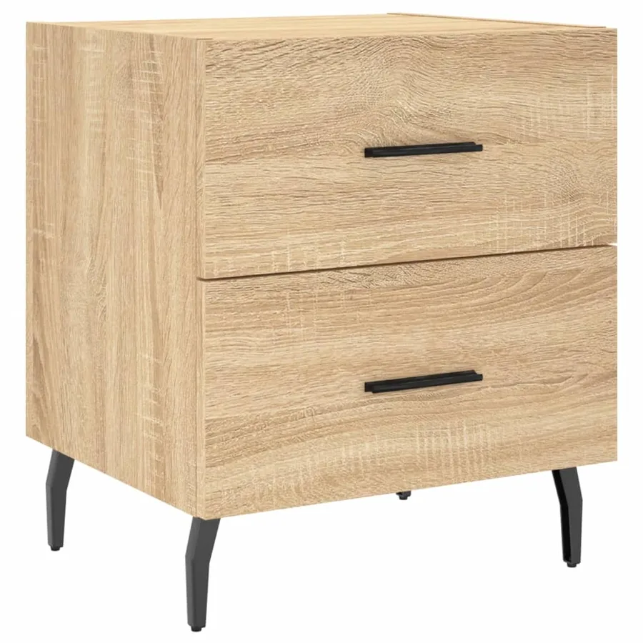 Tables de chevet 2 pcs chêne sonoma 40x35x47,5 cm - 5