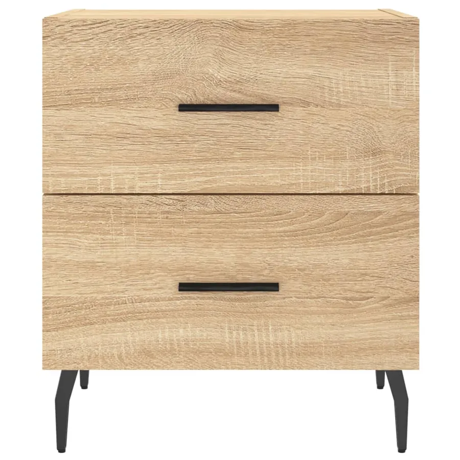 Tables de chevet 2 pcs chêne sonoma 40x35x47,5 cm - 6