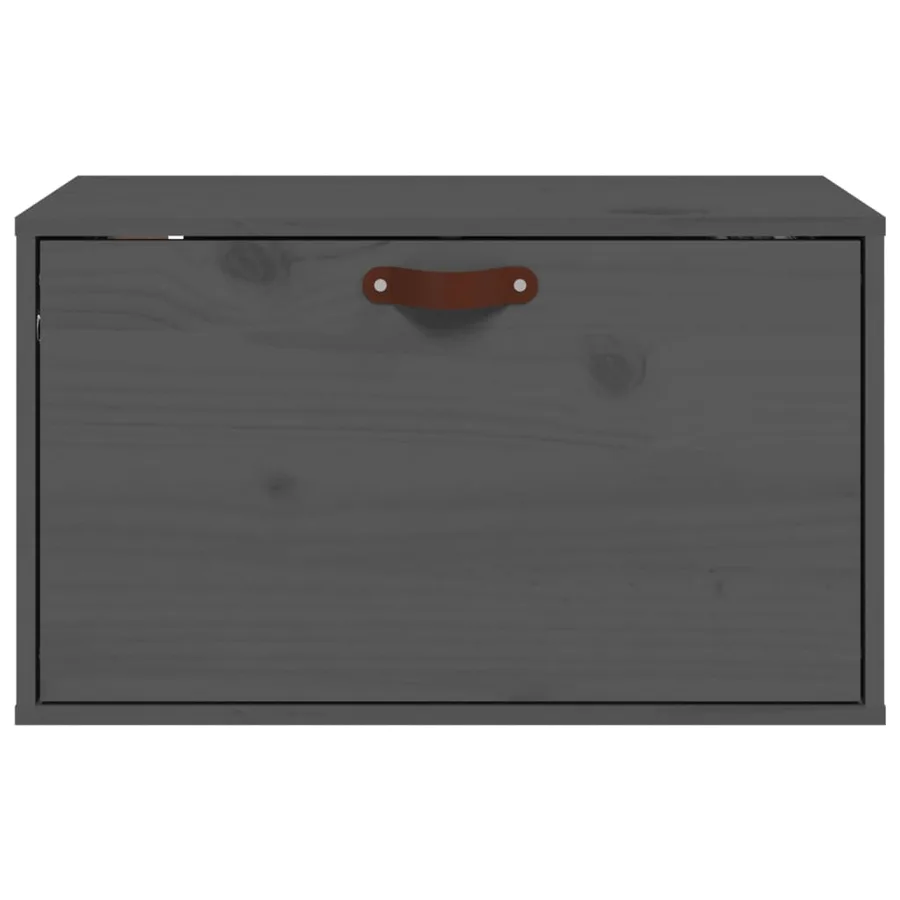 Armoire murale Gris 60x30x35 cm Bois de pin massif - 3
