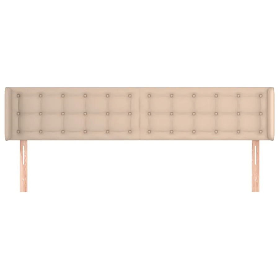 Tête de lit avec oreilles Cappuccino 163x16x78/88 cm Similicuir - 3