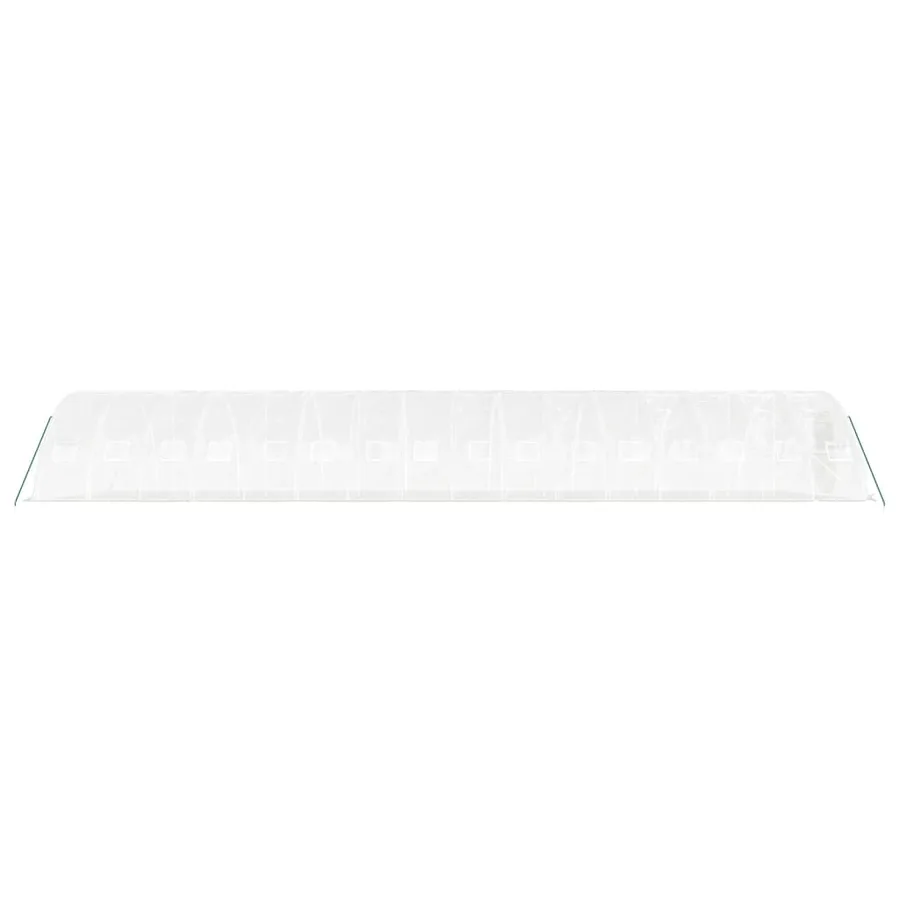 Serre avec cadre en acier blanc 80 m² 16x5x2,3 m - 5