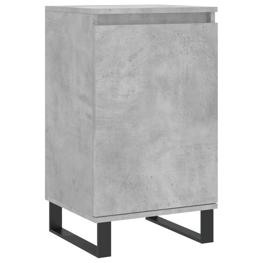 Buffet gris béton 40x35x70 cm bois d'ingénierie - 2