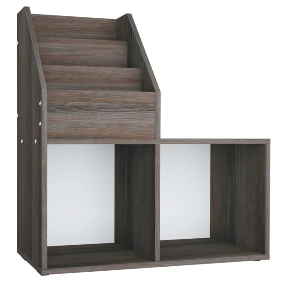 Porte-revue pour enfants Gris et chêne sonoma Bois d’ingénierie - 2