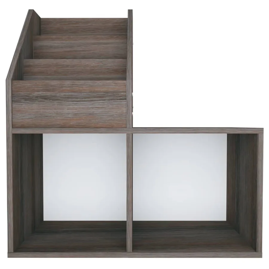 Porte-revue pour enfants Gris et chêne sonoma Bois d’ingénierie - 4