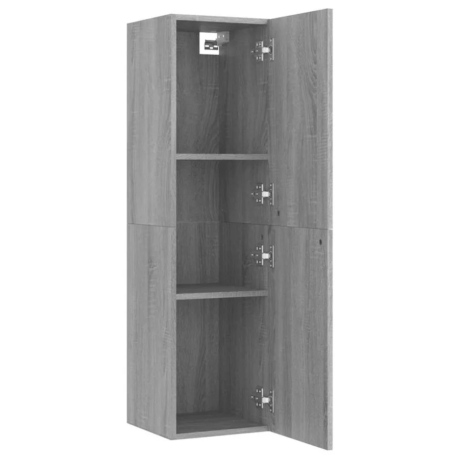 Meuble TV mural Sonoma gris 30,5x30x110 cm - 10