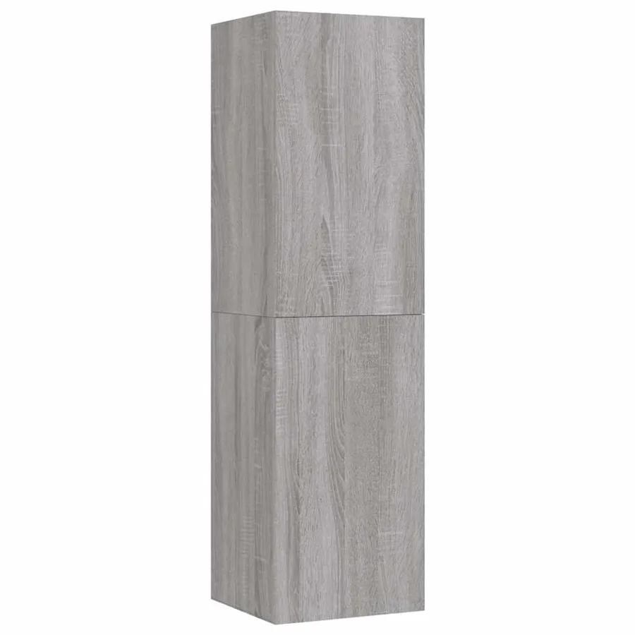 Meuble TV mural Sonoma gris 30,5x30x110 cm - 2