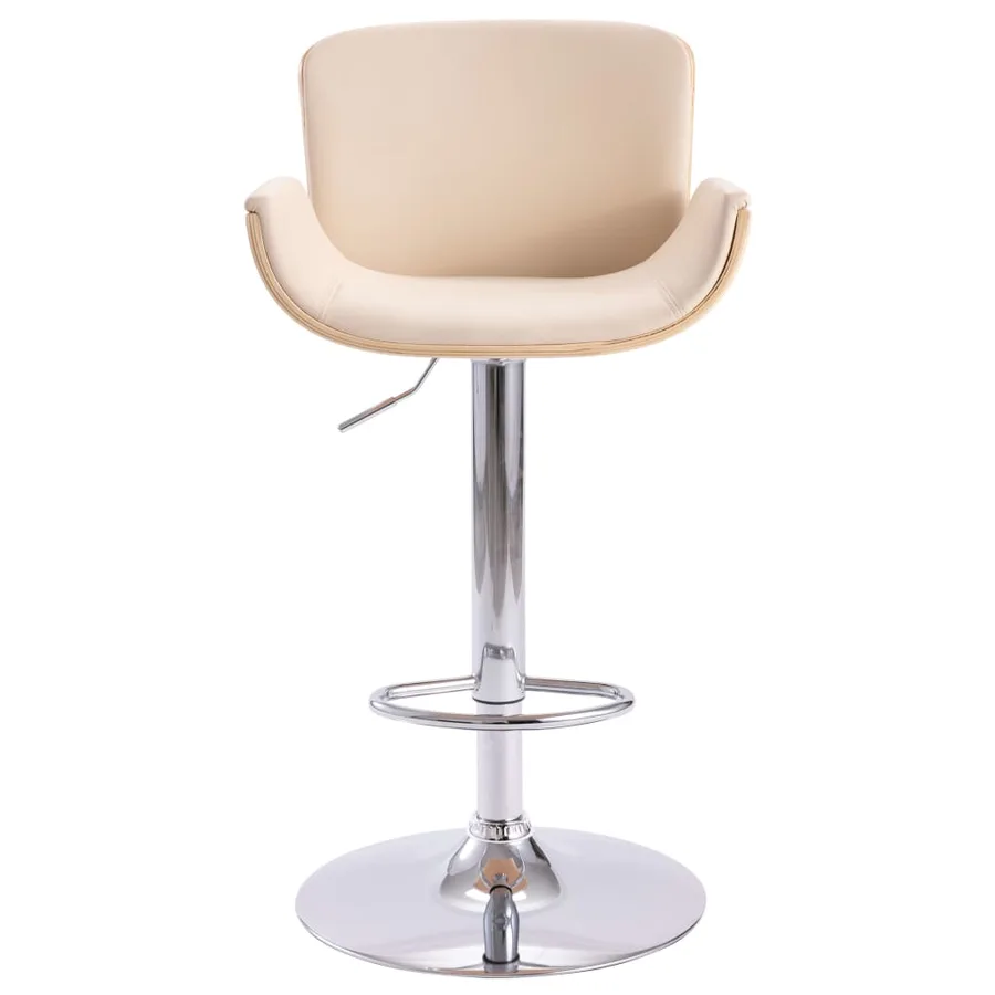 Tabouret de bar Crème Similicuir - 2