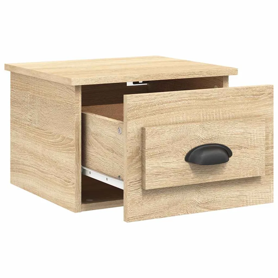 Tables de chevet murales 2 pcs chêne sonoma 41,5x36x28 cm - 6