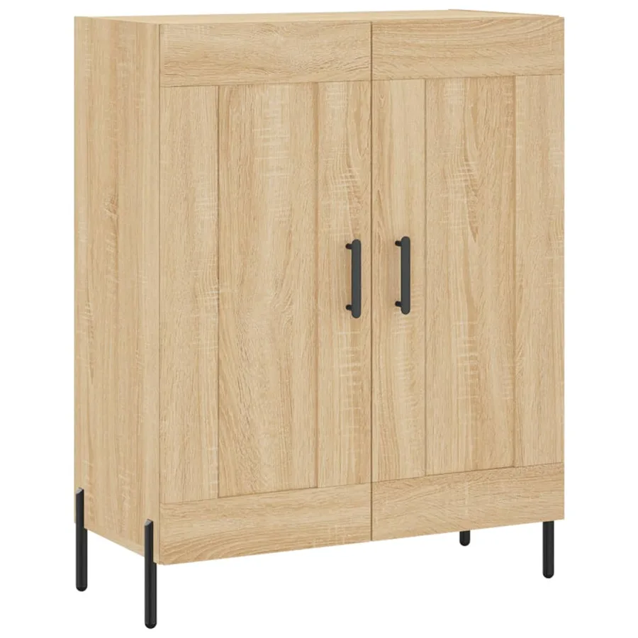 Buffet haut Chêne sonoma 69,5x34x180 cm Bois d'ingénierie - 7