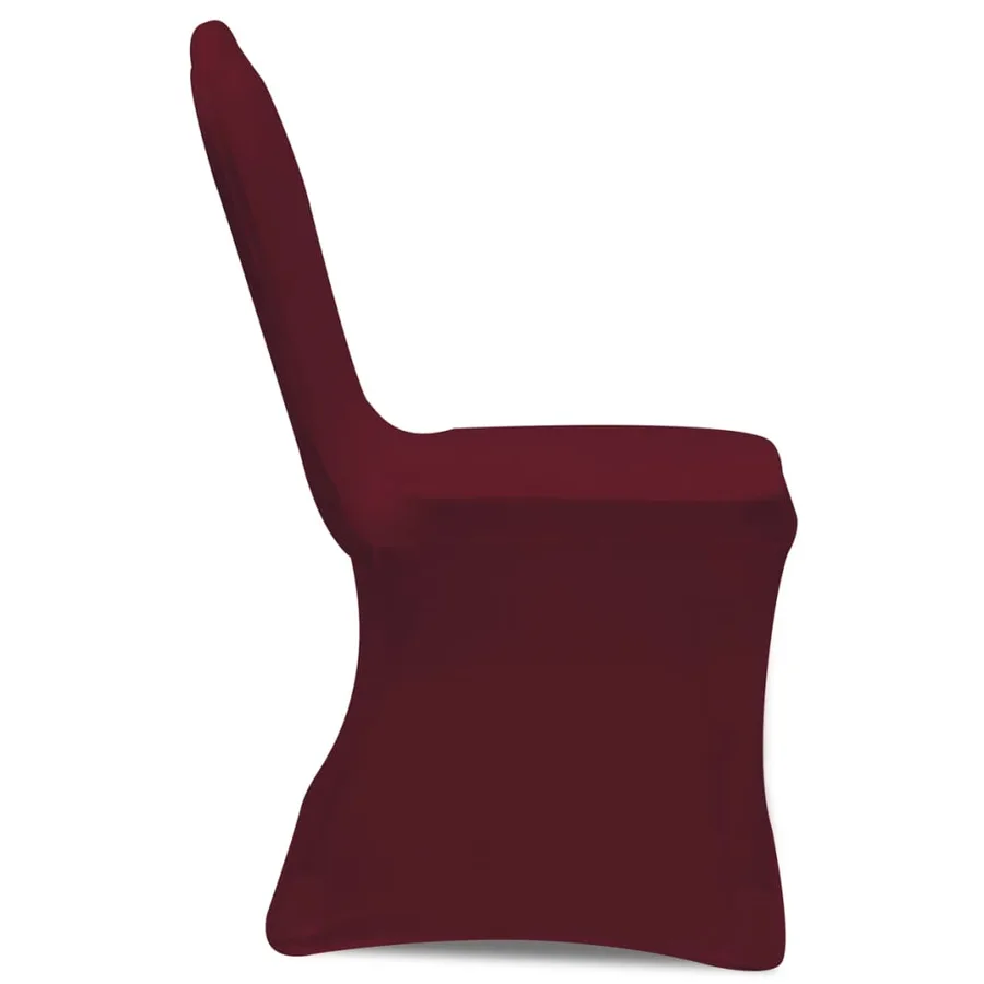 Housse de chaise extensible 4 pcs Bordeaux - 4