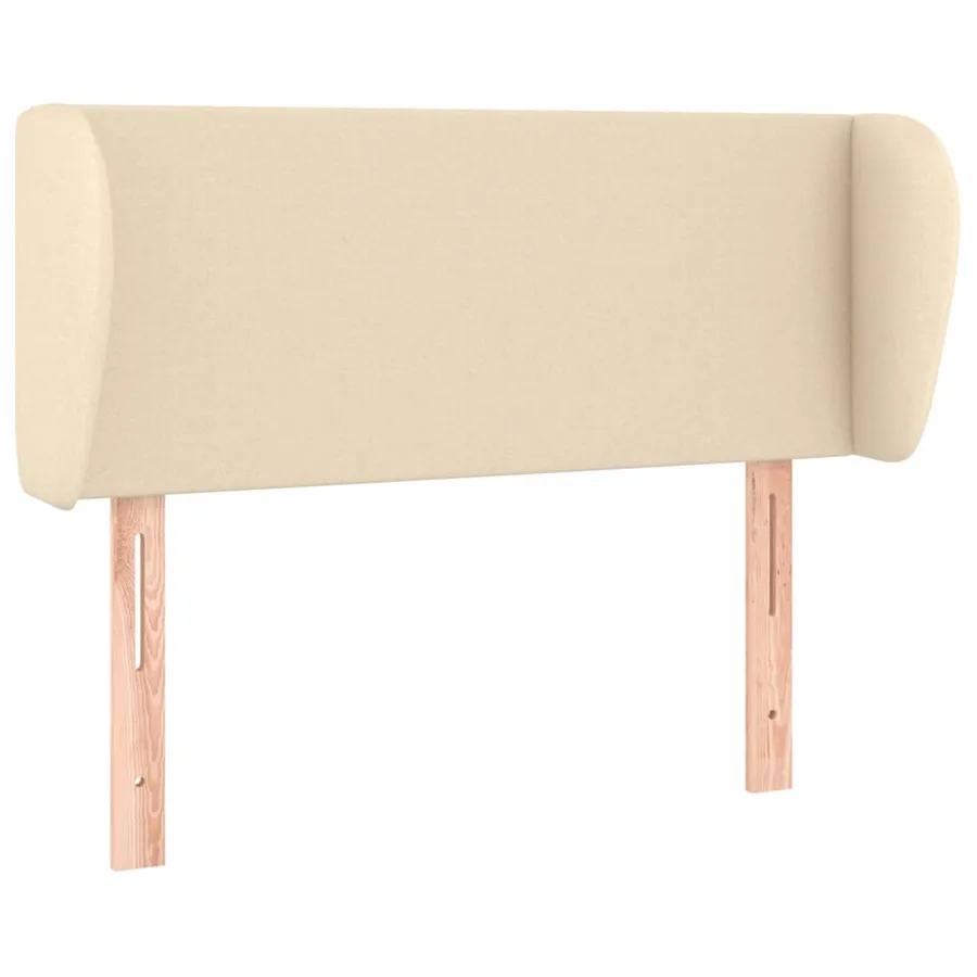 Tête de lit avec oreilles Crème 103x23x78/88 cm Tissu - 2