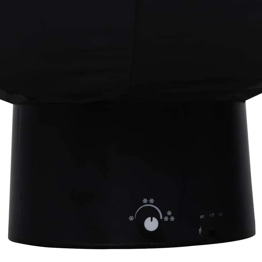 Arbre de Noël neigeux avec base de parapluie Noir 75 cm PVC - 8
