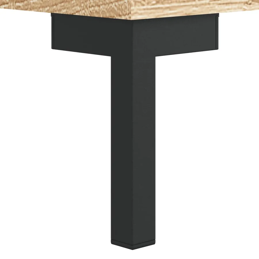 Buffet haut Chêne sonoma 69,5x34x180 cm Bois d'ingénierie - 12