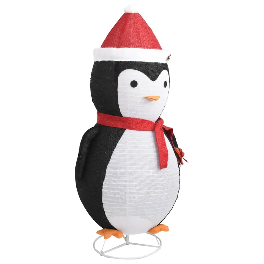 Décoration de Noël pingouin à LED Tissu de luxe 180 cm - 3