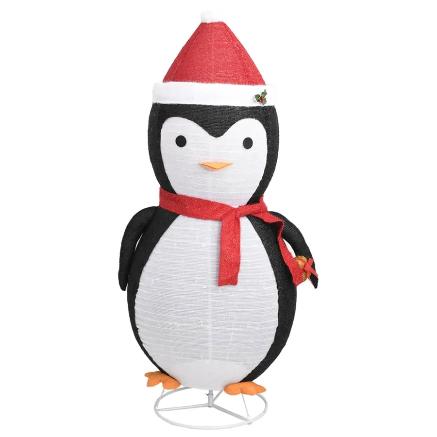Décoration de Noël pingouin à LED Tissu de luxe 180 cm - 4