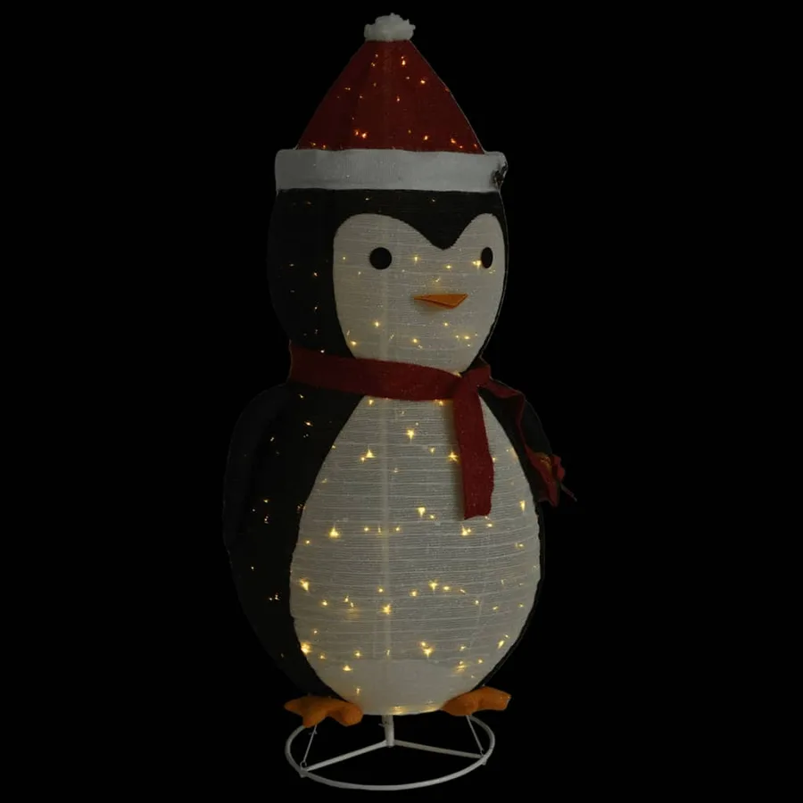 Décoration de Noël pingouin à LED Tissu de luxe 180 cm - 5