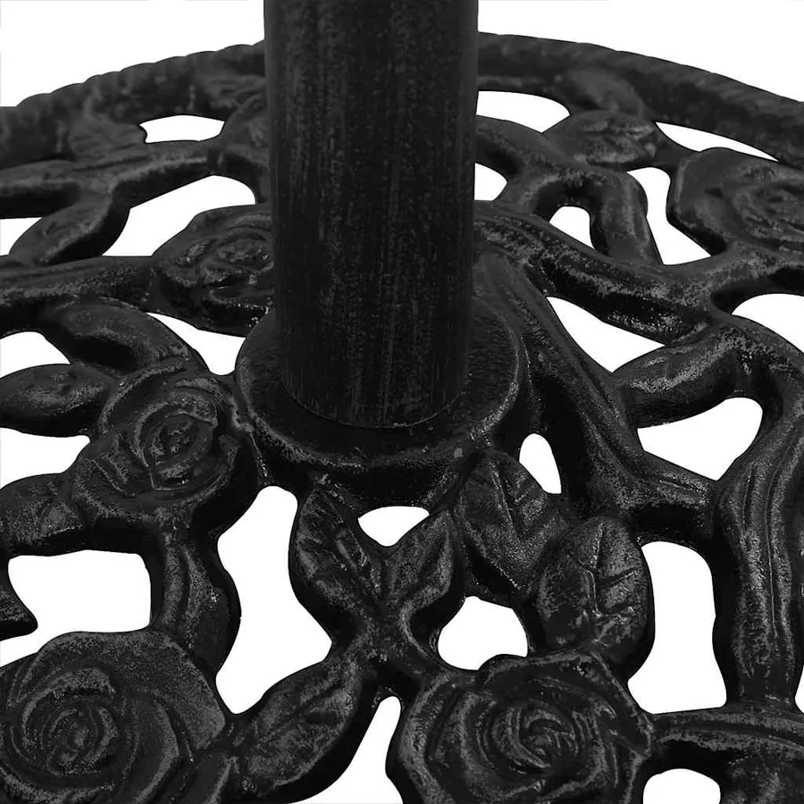 Socle de parasol Noir 48x48x33 cm Fonte - 7