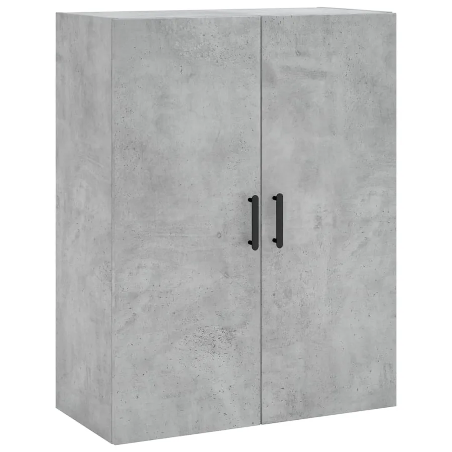 Buffet haut Gris béton 69,5x34x180 cm Bois d'ingénierie - 5
