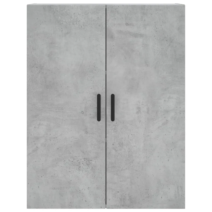 Buffet haut Gris béton 69,5x34x180 cm Bois d'ingénierie - 6