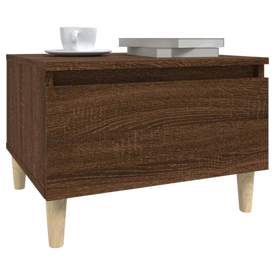 Tables d'appoint 2 pcs Chêne marron 50x46x35 cm Bois ingénierie - 5
