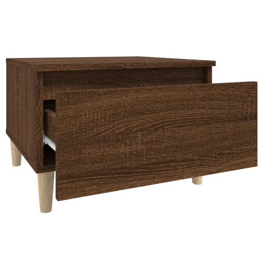 Tables d'appoint 2 pcs Chêne marron 50x46x35 cm Bois ingénierie - 9