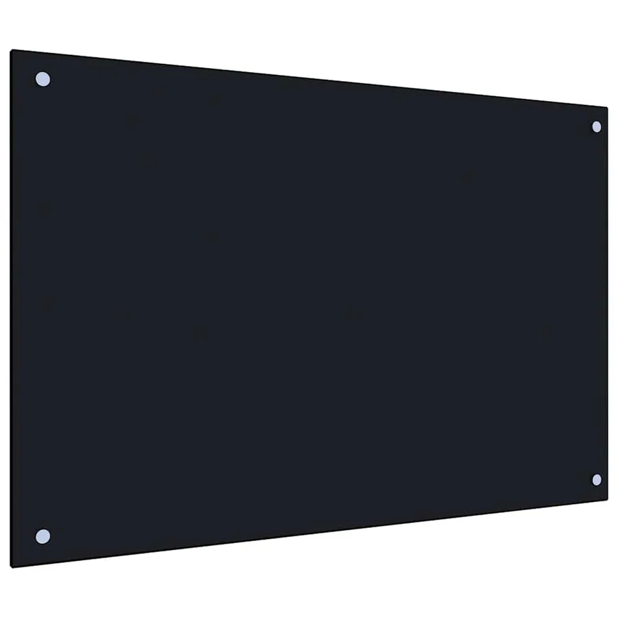 Dosseret de cuisine Noir 90x50 cm Verre trempé - 5