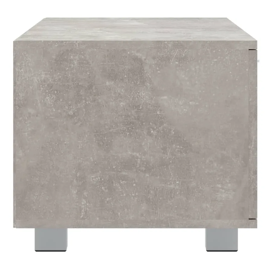 Meuble TV Gris béton 140x40,5x35 cm Bois d'ingénierie - 6