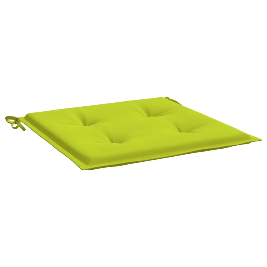 Coussins de chaise de jardin lot de 6 vert vif 50x50x4 cm - 5