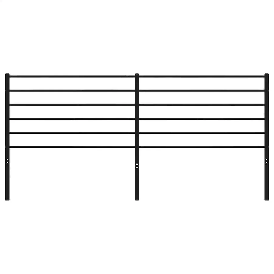 Tête de lit de remplacement métal noir 200 cm - 4
