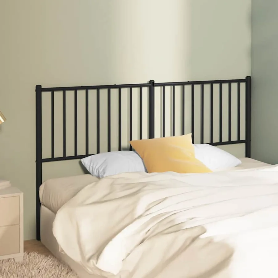 Tête de lit de remplacement métal noir 160 cm