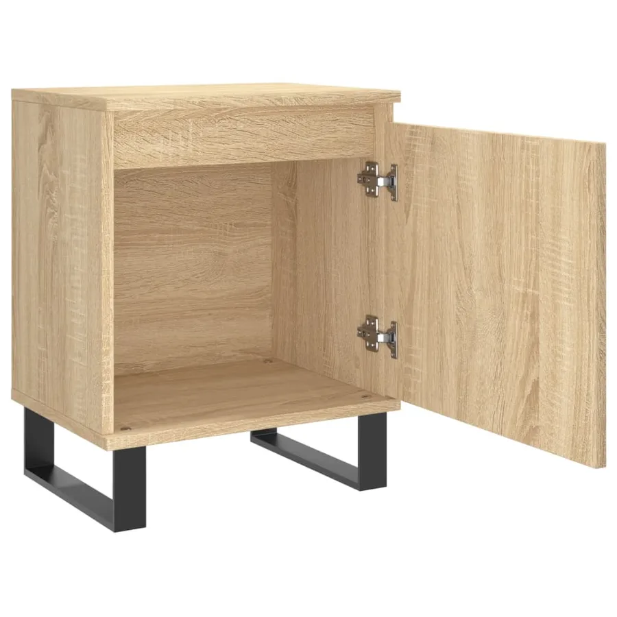 Tables de chevet 2pcs chêne sonoma 40x30x50cm bois d'ingénierie - 6