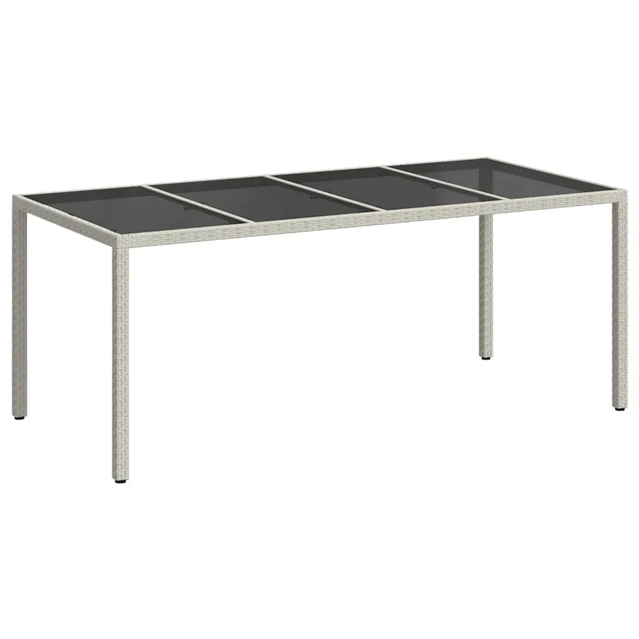 Table de Jardin Blanc 190 x 90 x 75 cm polyrotin - 2