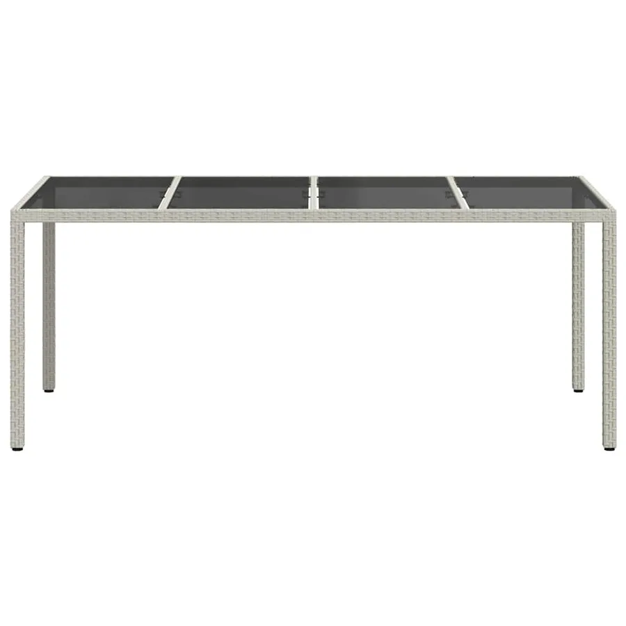 Table de Jardin Blanc 190 x 90 x 75 cm polyrotin - 3