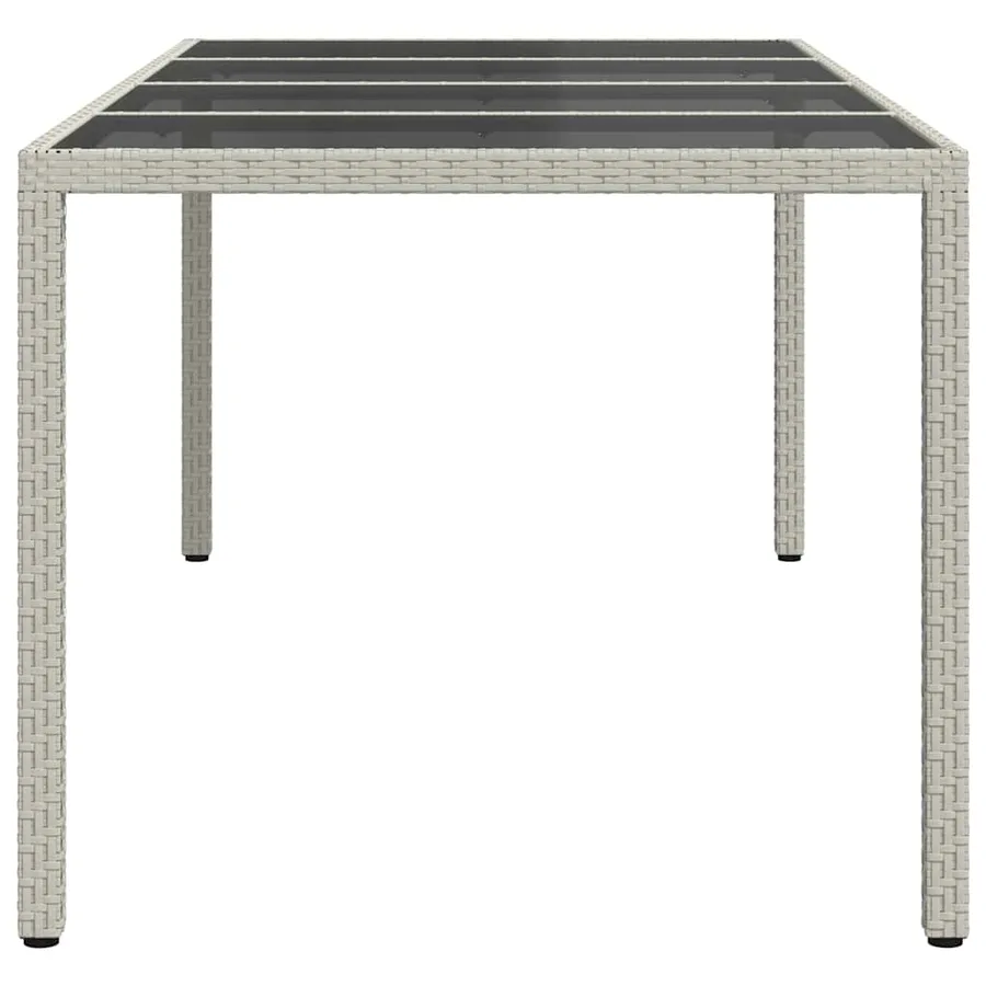 Table de Jardin Blanc 190 x 90 x 75 cm polyrotin - 4