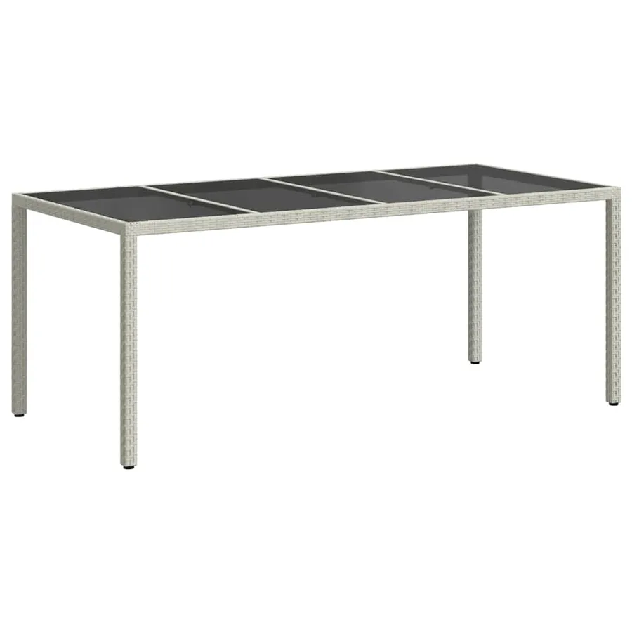 Table de Jardin Blanc 190 x 90 x 75 cm polyrotin - 5