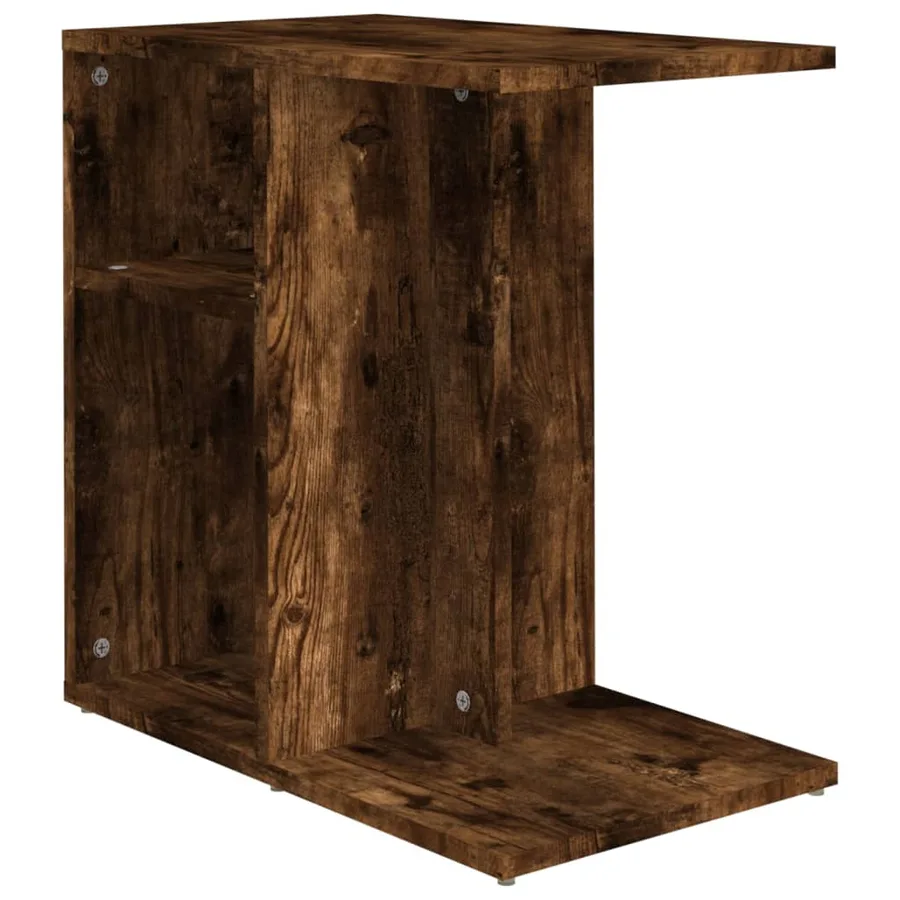 Table d'appoint Chêne fumé 50x30x50 cm Bois d'ingénierie - 2