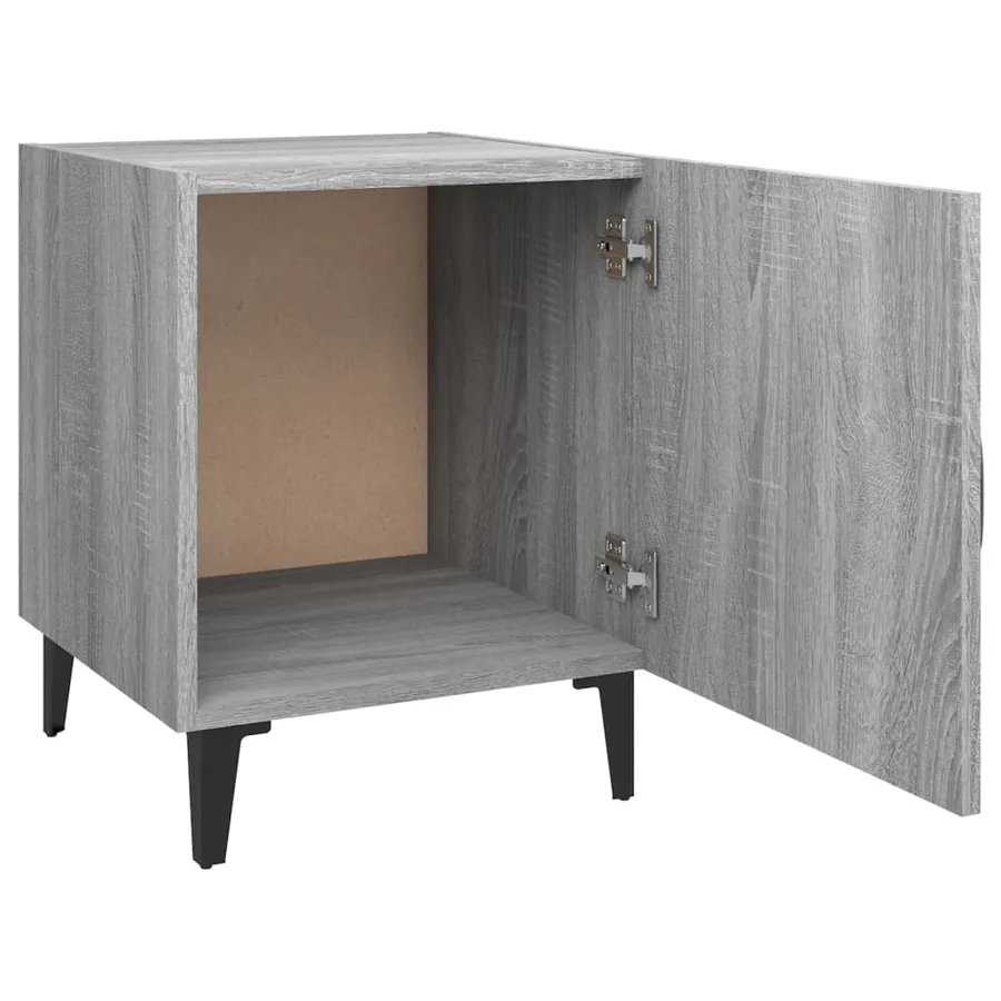 Tables de chevet 2 pcs Sonoma gris Bois d'ingénierie - 6