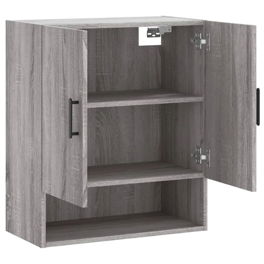 Armoire murale sonoma gris 60x31x70 cm bois d'ingénierie - 6