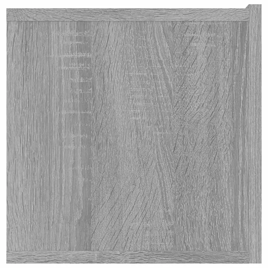 Meuble TV sonoma gris 80x30x30 cm bois d'ingénierie - 6