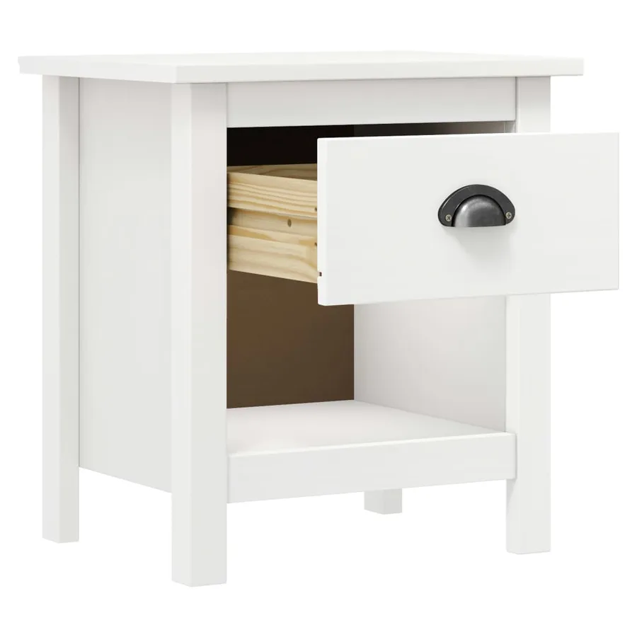 Tables de chevet 2 pcs Hill 46x35x49,5 cm Bois de pin solide - 4