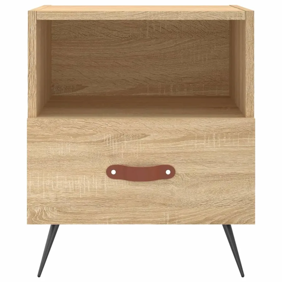 Tables de chevet 2 pcs chêne sonoma 40x35x47,5 cm - 6