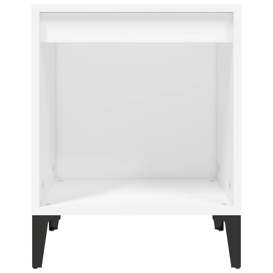 Table de chevet Blanc 40x35x50 cm - 5
